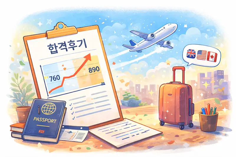 목표점수 획득하고 해외로